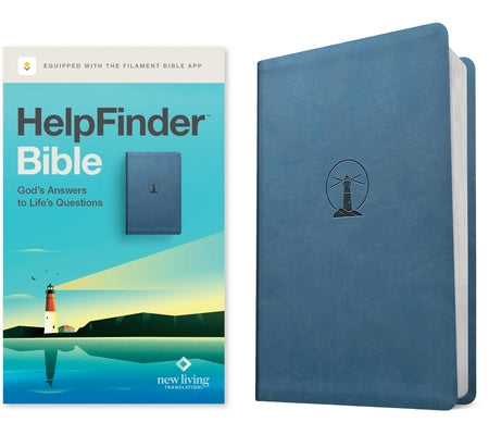 Helpfinder Bible Nlt, Filament Enabled (Leatherlike, Harbor Blue, Red Letter) by New Living Translation