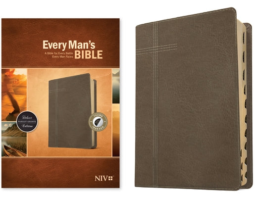 Every Man's Bible NIV (Leatherlike, Pursuit Granite, Indexed) by Arterburn, Stephen