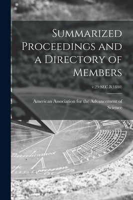 Summarized Proceedings and a Directory of Members; v.29: Sec.B(1880) by American Association for the Advancem
