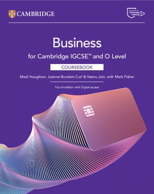 Cambridge Igcse(tm) and O Level Business Coursebook with Digital Access (2 Years) by Houghton, Medi