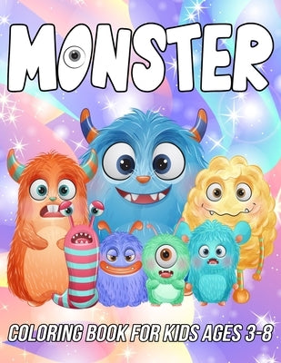 Monster Coloring Book for Kids Ages 3-8: Fun and Unique Coloring Pages for Girls and Boys with Cute Monsters Illustrations by Zentangle Designs, Mezzo