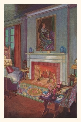 Vintage Journal Cozy Hearth Scene by Found Image Press