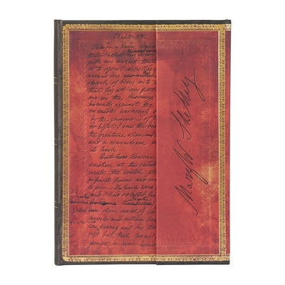 Paperblanks Mary Shelley, Frankenstein Embellished Manuscripts Collection Hardcover Journal MIDI Lined Wrap 144 Pg 120 GSM by Paperblanks