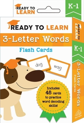 Ready to Learn: K-1 3-Letter Words Flash Cards: Includes 48 Cards to Practice Word Decoding Skills! by Editors of Silver Dolphin Books