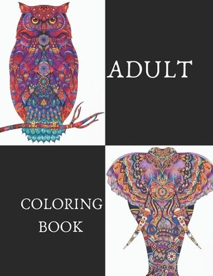 Adult Coloring Book: 100 Beautiful Animals Designs for Stress Relief and Relaxation For Adults. by House, Tr Publishing