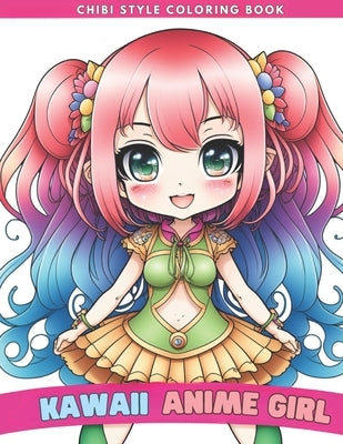 Kawaii Anime Girl Coloring Book: Chibi Style for All Ages With Variety of Poses and Outfits by Rita, Sabrina