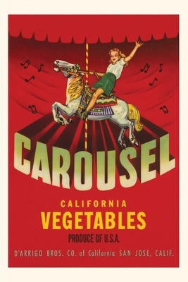 Vintage Journal Carousel Vegetable Crate Label by Found Image Press