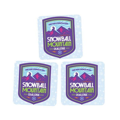 Vbs 2026 Snowball Mountain Challenge Collectible Decal (Pkg of 3): Find Your Strength in God by Cokesbury