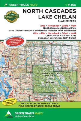 North Cascades / Lake Chelan, Wa No. 114sx by Maps, Green Trails