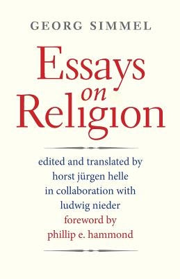 Essays on Religion by Simmel, Georg