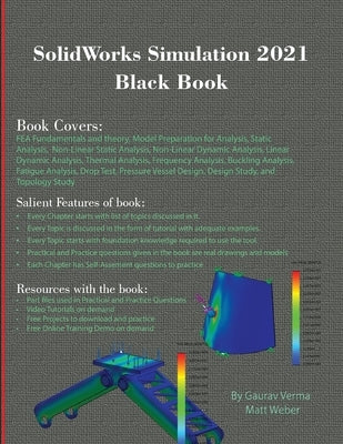 SolidWorks Simulation 2021 Black Book by Verma, Gaurav
