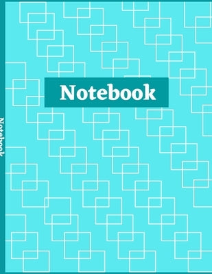 Notebook: Square-Connect Print Design Composition Notebook - College Ruled 100 Pages - Large Size 8.5 x 11 by Njoku, Christianah