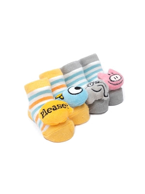 Mo Willems Baby Rattle Socks 2-Pack - 0-12 Months by Out of Print