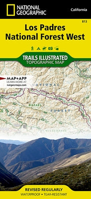 Los Padres National Forest West Map by National Geographic Maps - Trails Illust