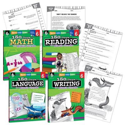 180 Days of Practice Grade 6 Bundle by Smith, Jodene