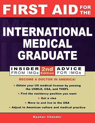 First Aid for the International Medical Graduate by Chander, Keshav