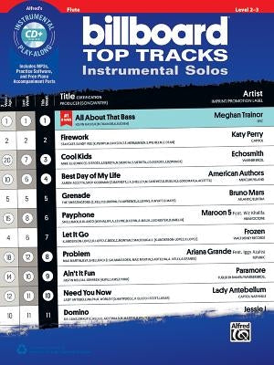 Billboard Top Tracks Instrumental Solos: Flute, Book & CD by Galliford, Bill