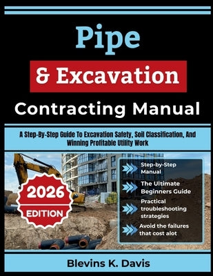 Pipe & Excavation Contracting Manual: A Step-By-Step Guide To Excavation Safety, Soil Classification, And Winning Profitable Utility Work by Davis, Blevins K.