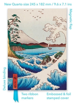 Utagawa Hiroshige: Sea at Satta (Foiled Quarto Journal) by Flame Tree Studio