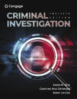 Criminal Investigation by Hess, Kären M.