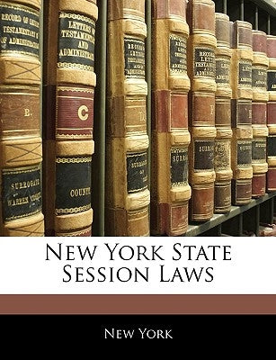 New York State Session Laws by York, New