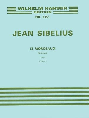 13 Pieces Op. 76, No.2 - Etude: Piano by Sibelius, Jean