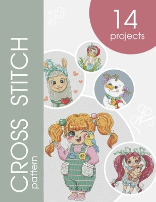 Counted cross stitch patterns book: 14 cute projects by Vogl, Tania