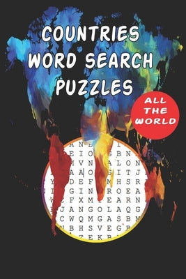 Countries Word Search Puzzles All the World: 6x9' 100 pages Word Search Book Puzzle for Kids Age 8 up and Adults, Educational Notebook in Matt Cover by Edition, Countries Word Search