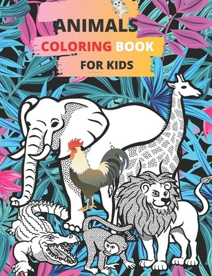 Animals coloring book For Kids: Relaxing Coloring Book for Girls and Boys Ages 4-10 by Ramdani, Ramdani