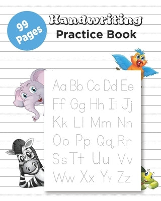 Handwriting Practice Book: 99 Pages English Handwriting Practice Book Writing Paper for letters with Lines Cursive Handwriting Paper Three lines by Bland, John G.