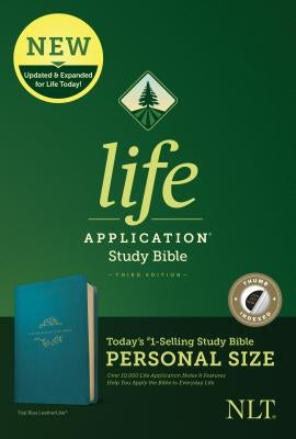 NLT Life Application Study Bible, Third Edition, Personal Size (Leatherlike, Teal Blue, Indexed) by New Living Translation