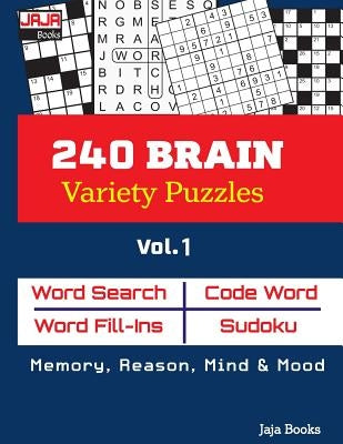 240 BRAIN Variety Puzzles, Vol 1 by Jaja Books