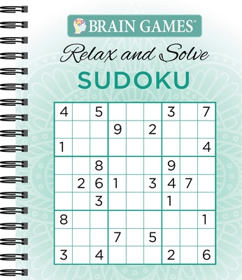 Brain Games - Relax and Solve: Sudoku (Teal) by Publications International Ltd