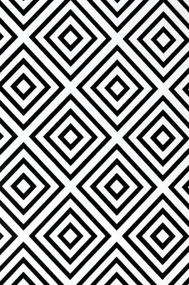 Hardcover Classic Notebook: 256 Lined Page Notebook, 7-x-10-inch, Black and White Geometric: 256 Lined Page Notebook, 7-x-10-inch, Black and White by Ambassador International