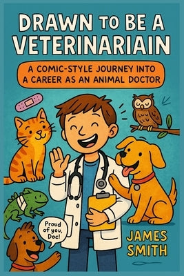 Drawn to Be a Veterinarian: A Comic-Style Journey Into a Career As an Animal Doctor by Smith, James