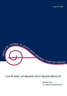 nonlinear analysis and applications by Lakshmikantham, V.