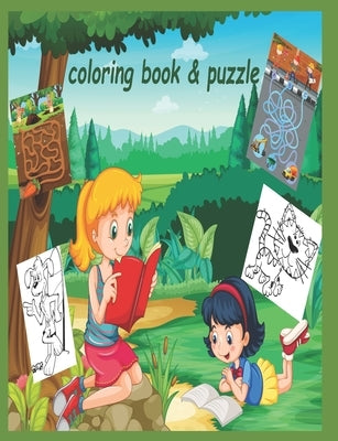 Coloring Book & puzzle: coloring book & puzzle by Edition, Book