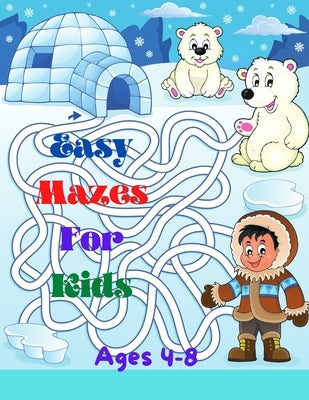 Easy Mazes For Kids: Activity mazes book, Ages 4-8 by El Nadi, Mk