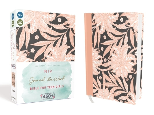 NIV, Journal the Word Bible for Teen Girls, Hardcover, Pink Floral: Includes Hundreds of Journaling Prompts! by Zondervan