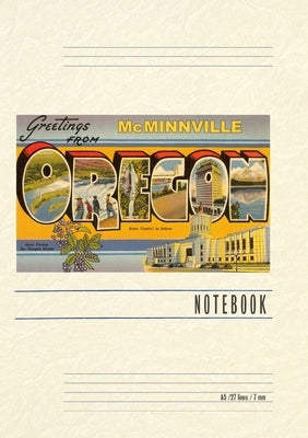Vintage Lined Notebook Greetings from McMinnville, Oregon by Found Image Press