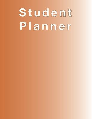Burnt Orange Planner, Agenda, Organizer for STUDENTS, (undated) large 8.5 x 11, Weekly View, Monthly View, Yearly View by Terrazas, April Chloe