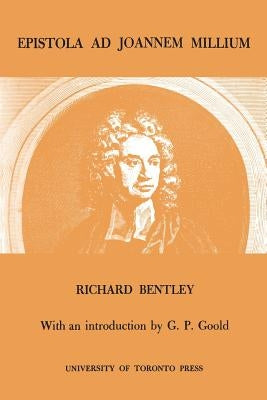 Epistola AD Joannem Millium by Bentley, Richard