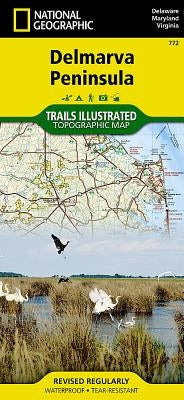 Delmarva Peninsula Map by National Geographic Maps