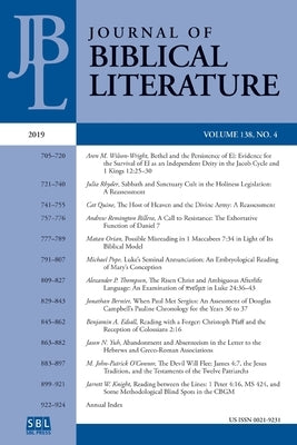 Journal of Biblical Literature 138.4 (2019) by Bret, Mark G.