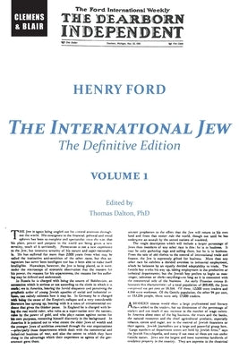 The International Jew: The Definitive Edition (Volume One) by Ford, Henry