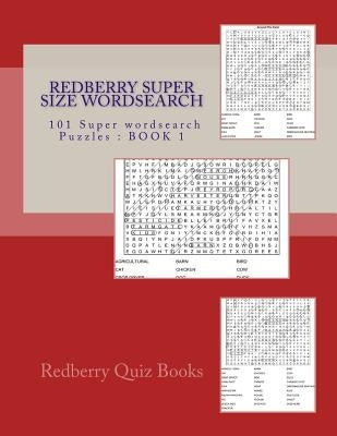 Redberry Super Size Wordsearch: 101 Super Wordsearch Puzzles by Books, Redberry Quiz