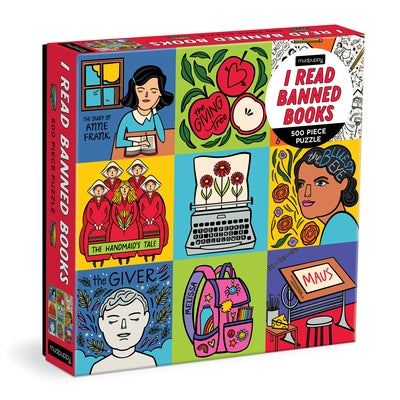 I Read Banned Books 500 Piece Family Puzzle by Mudpuppy
