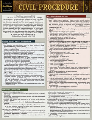 Civil Procedure by Barcharts Inc