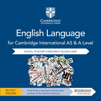 Cambridge International as and a Level English Language Digital Teacher's Resource Access Card by Creamer, Patrick