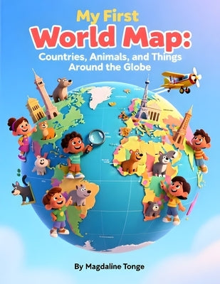 My First World Map: Countries, Animals, and Things Around the Globe: world map book for kids, countries of the world for children, geography for early by Tonge, Magdaline